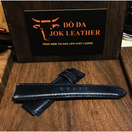 Dây Da Đồng Hồ Casio ae 1200 whd màu xanh navy kèm khóa