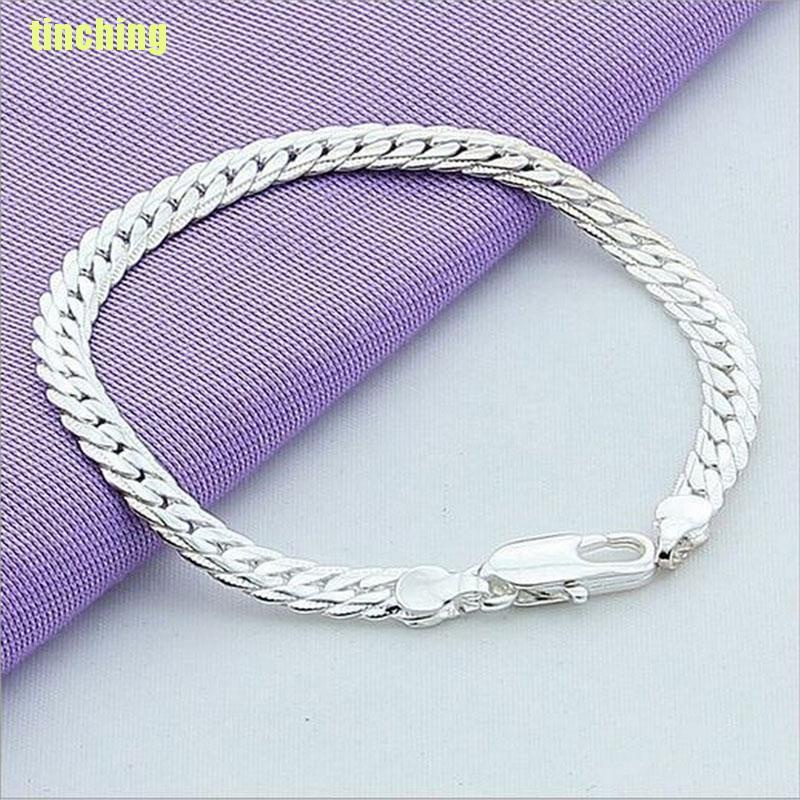 Vòng Tay Mạ Bạc 5mm Thời Trang