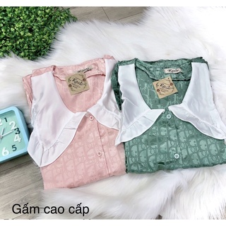 Đồ bộ Gấm bèo Bigsize cao cấp tiểu thư