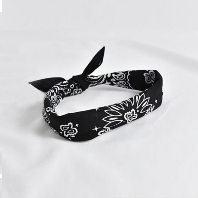 Khăn bandana khăn turban hàng đẹp 2 mặt
