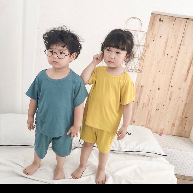 (Loại 1) Bộ cotton thun lạnh cho bé