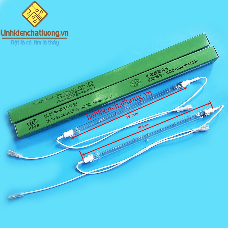 2 chiếc bóng halogen bếp hồng ngoại 900W loại tốt đóng hộp