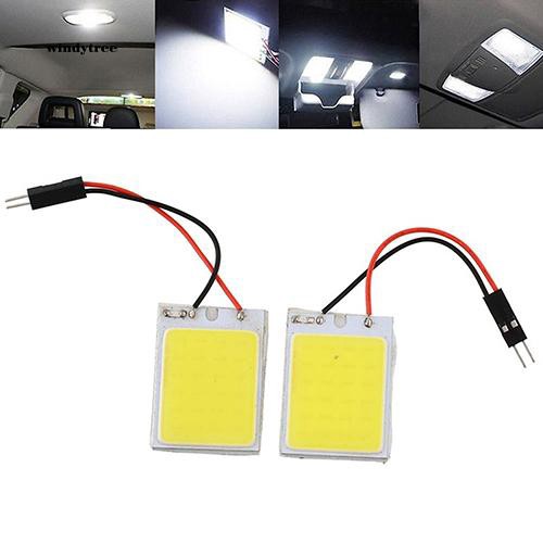 Đèn led sáng trắng 24cob gắn trần xe hơi