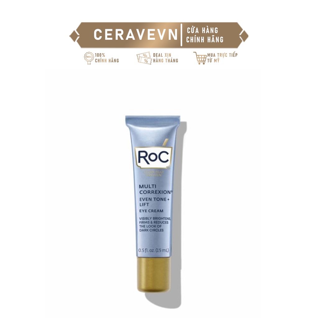 RoC Multi Correxion 5 IN 1 Eye Cream - Kem dưỡng mắt làm mờ thâm (15mL)