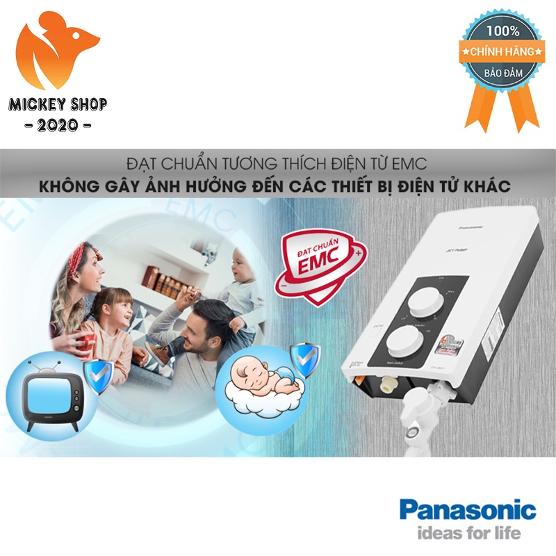 [ NHẬT BẢN ] Máy nước nóng trực tiếp có bơm Panasonic 4500W DH-4RP1VW - CHÍNH HÃNG