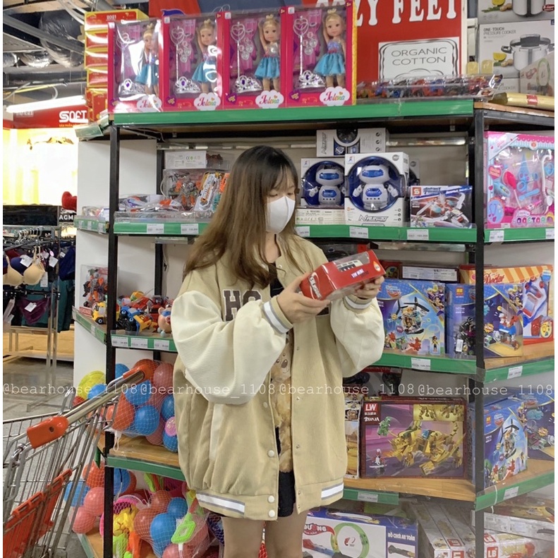 🌱 ÁO KHOÁC NỈ NHUNG BOMBER *CHOOSE* 🌱 | BigBuy360 - bigbuy360.vn