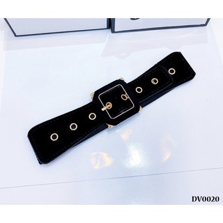 Đai váy / belt nhung đen bản 4cm đơn giản
