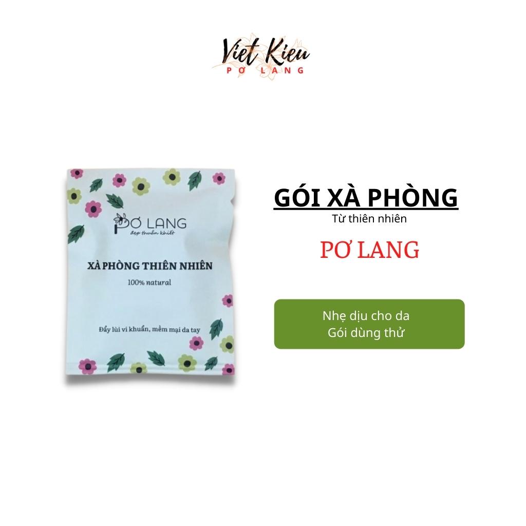 Xà Phòng Pơ Lang ,xà bông rữa mặt, sạch mụn, hết thâm, tẩy da chết, Xà bông thảo dược thiên nhiên (Túi Mini 15gr)