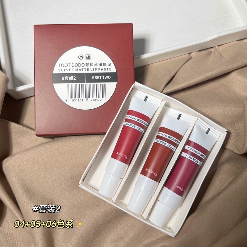 Toot Dodo Son Môi Bùn Nhung Lì Nhiều Màu Sắc Tùy Chọn