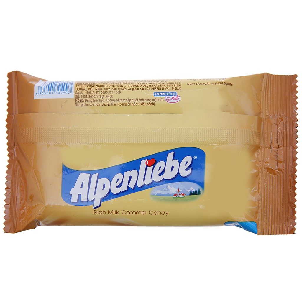 Kẹo sữa caramen Alpenliebe gói 96g