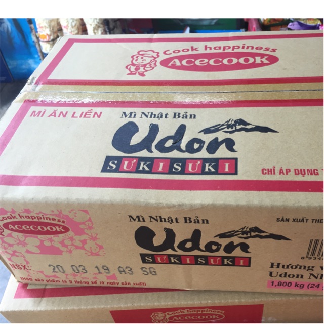 Thùng 24 gói mì Nhật Bản Udon