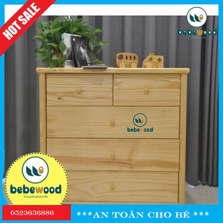 Tủ Đựng Quần Áo Sơ Sinh Bằng Gỗ Tự Nhiên - bebewood