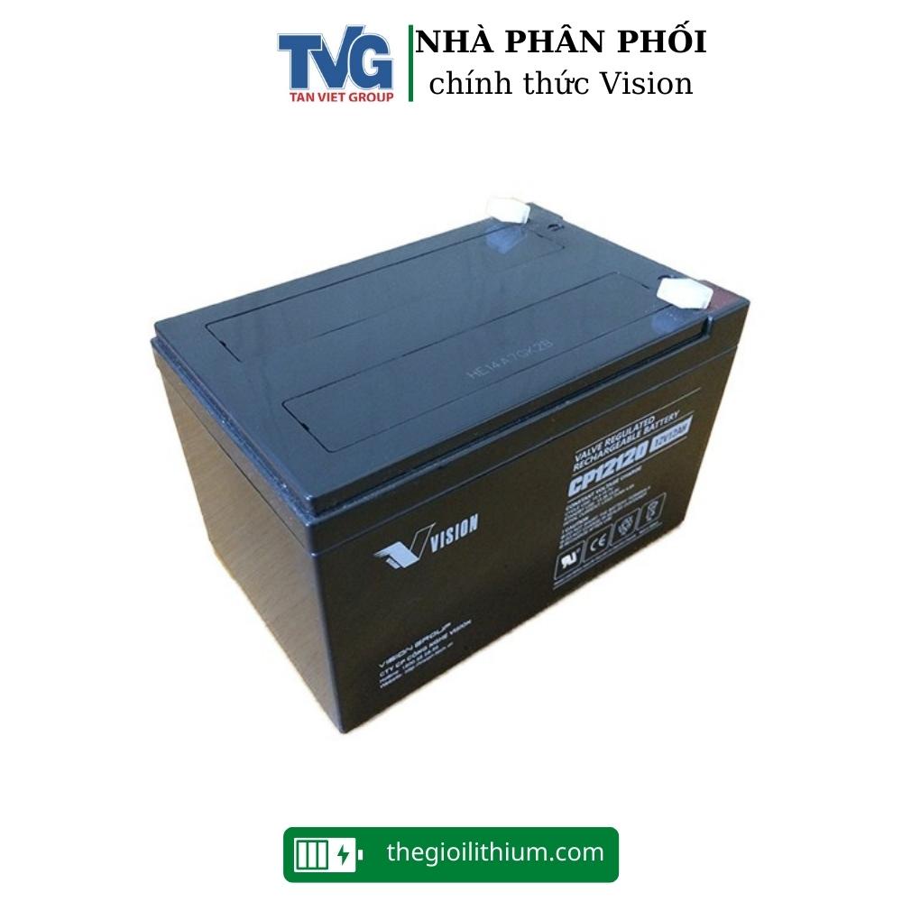 Ắc quy chính hãng Vision CP12120 12V 12Ah