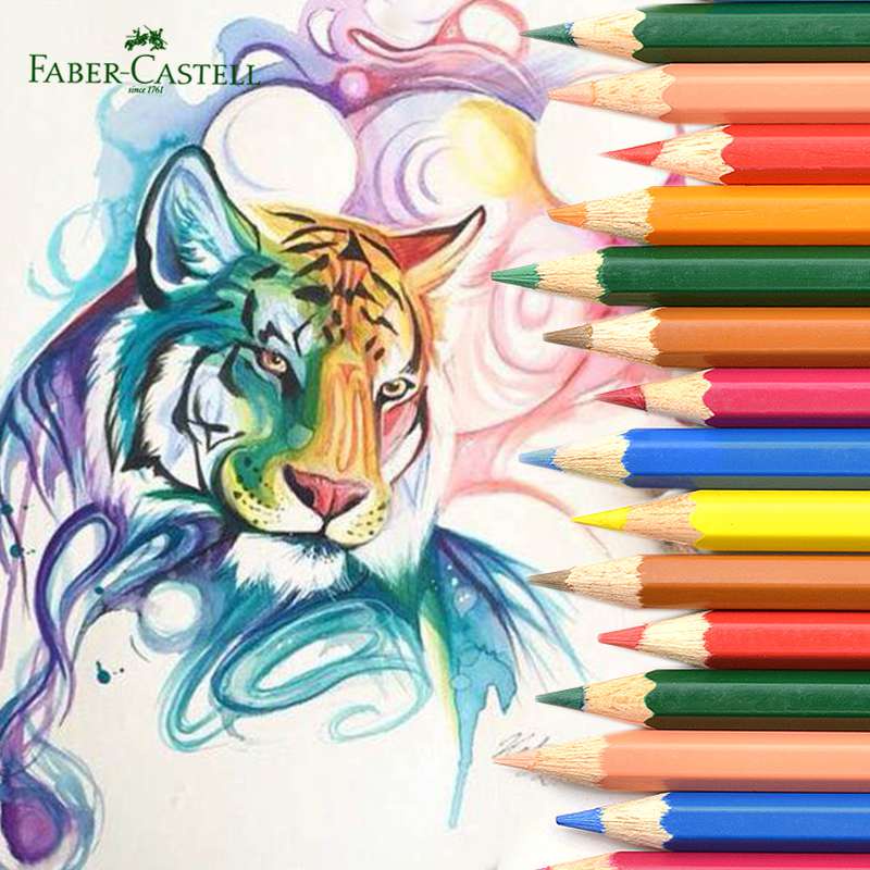 BÚT CHÌ MÀU NƯỚC CAO CẤP FABER CASTELL 12/24/36/48 (HỘP GIẤY / HỘP THIẾC)