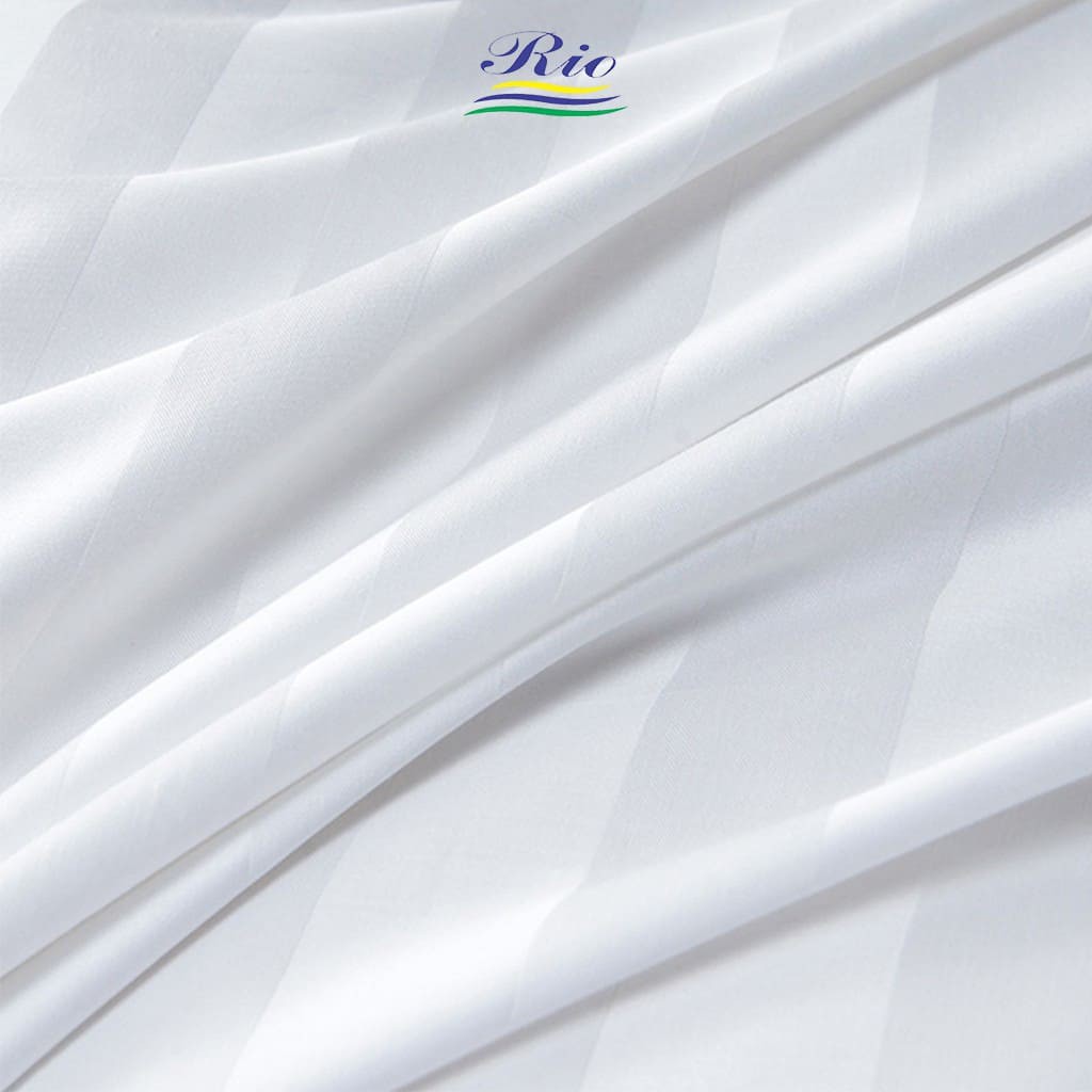 Vỏ Gối Cotton Khách Sạn Trắng Sọc RIOTEX - Kích Thước 50x70/ 40x60/ 35x105 cm | BigBuy360 - bigbuy360.vn
