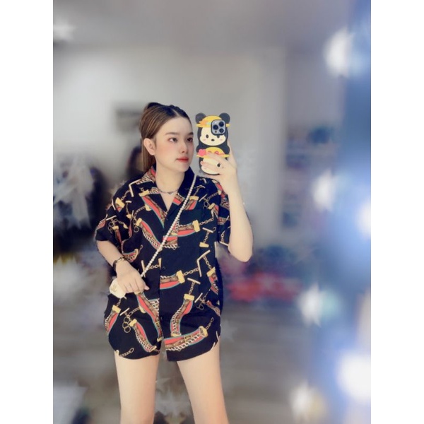 Áo sơ mi dây xích