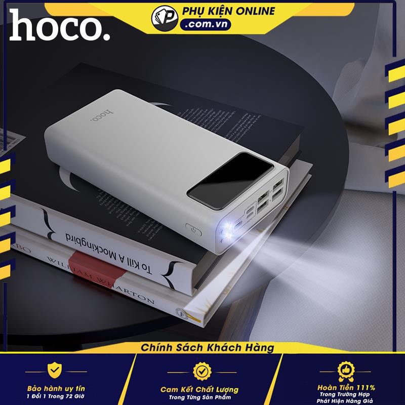 Pin sạc dự phòng Hoco J65A - Dung lượng 40.000mah - Tích hợp 4 cổng sạc cả 4 thiết bị cùng lúc