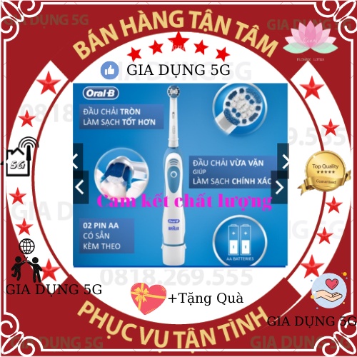 {CAM KẾT CHẤT LƯỢNG} Bàn chải đánh răng chạy bằng pin Oral-B Pro Expert, làm sạch răng, hạn chế viêm nướu, Mua 1 tặng 3