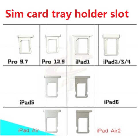 Khay Sim Cho ipad mini air Pro 1 2 3 4 5 6 7 8 9.7 10.5 12.9