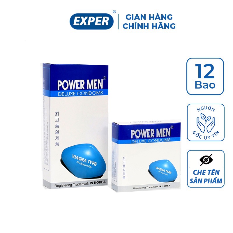 Bao cao su Power men Viagra, bao cao su siêu mỏng kéo dài thời gian quan hệ