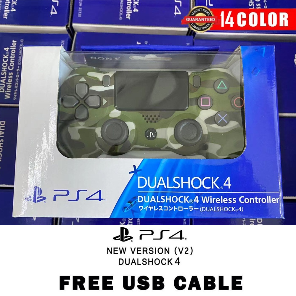 Tay Cầm Điều Khiển Chơi Game Không Dây Dualshock 4 Với 2 Dành Cho PS4 Bluetooth5.1 22 Màu