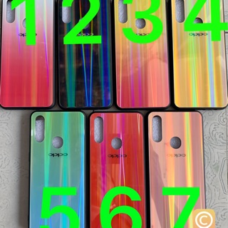 Ốp lưng Oppo A31 2020 / Oppo A8 dẻo viềng lưng kính màu
