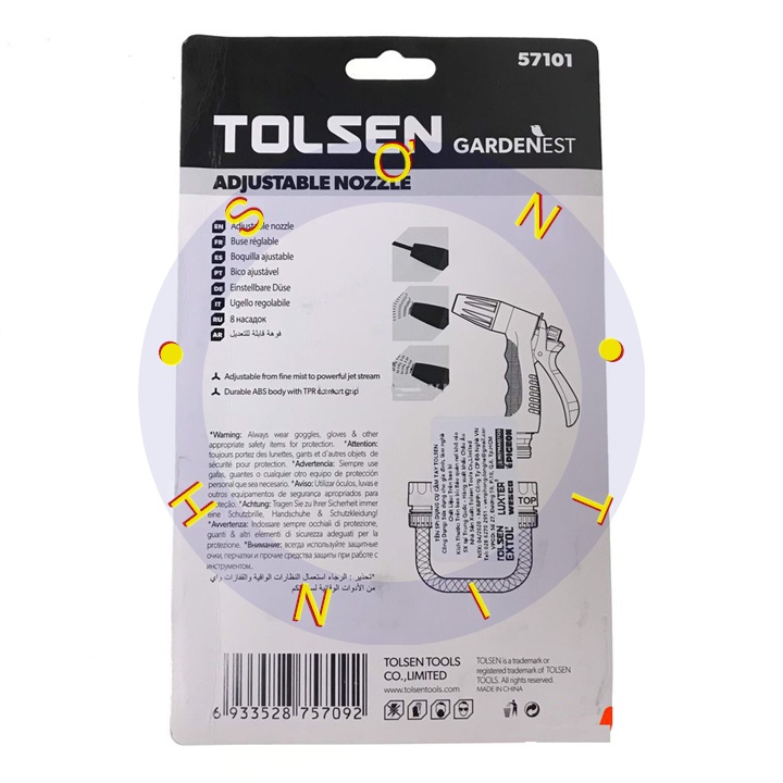 Súng phun nước 1 tia Tolsen 57101