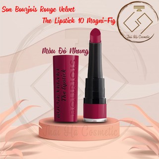 Son Bourjois Rouge Velvet The Lipstick 10 – Magni-Fig màu Đỏ nhung