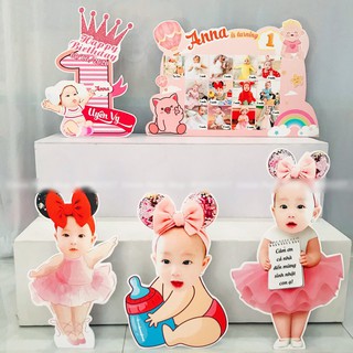 Chibi sinh nhật cho bé - Set chibi Trang trí tiệc Sinh nhật cho bé