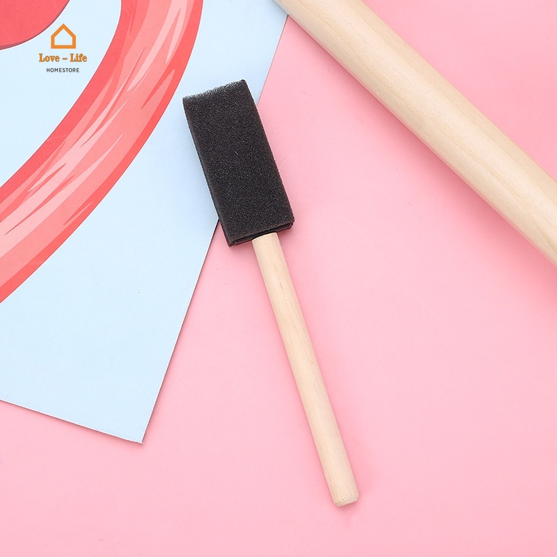 Cọ xốp mini màu đen mềm dùng phủi bụi vệ sinh lỗ thông gió xe hơi/vẽ nghệ thuật thủ công