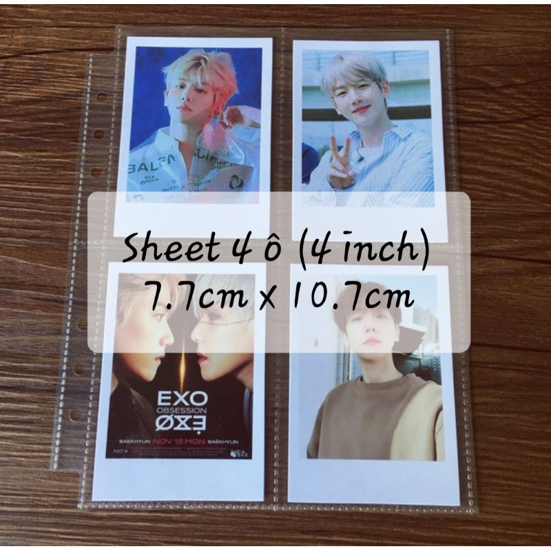 (A5 lớn) BÌA ẢNH 4/6/8 inch đựng CARD, POSTCARD