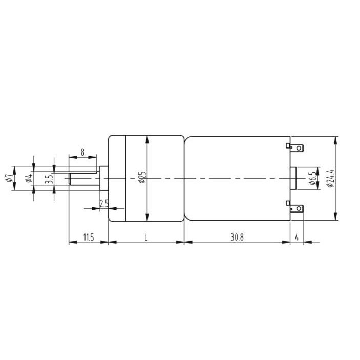 [1 CÁI] Động cơ giảm tốc GA25 370 12V 12rpm (12 vòng/phút v/ph)