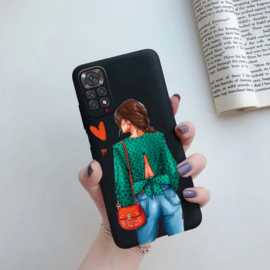 Ốp Điện Thoại Jelly Mềm Mặt Nhám Màu Kẹo Thời Trang Mùa Xuân Cho Redmi Note 11 Note11Pro 5G 4G 2022