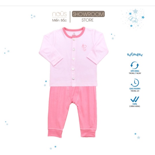 Bộ cài thẳng dài nous từ 0-3m đến 9-12m mỏng hè