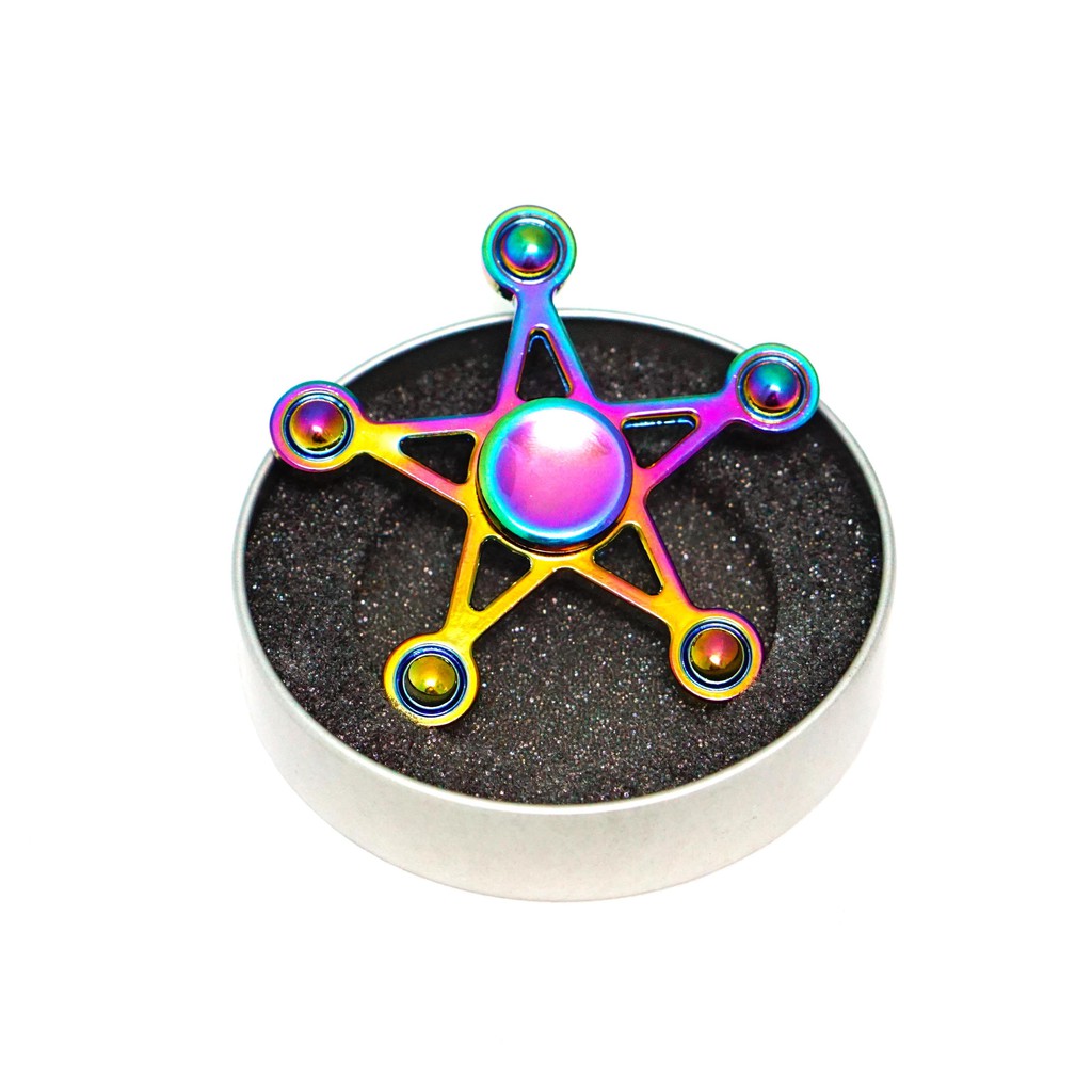 Con quay ngôi sao 7 màu - Rainbow Star Spinner - Fidget Spinner