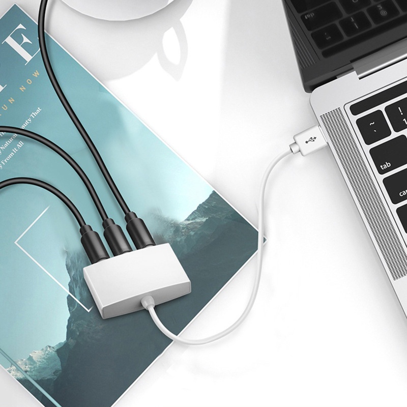 Thẻ Âm Thanh Nổi Trực Tiếp 3.5mmx 3 Cổng USB Cho Tai Nghe