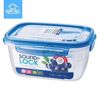 Hộp nhựa Lock&Lock Sound Lock trong suốt kín hơi LEP511 LEP552 Happy Mall