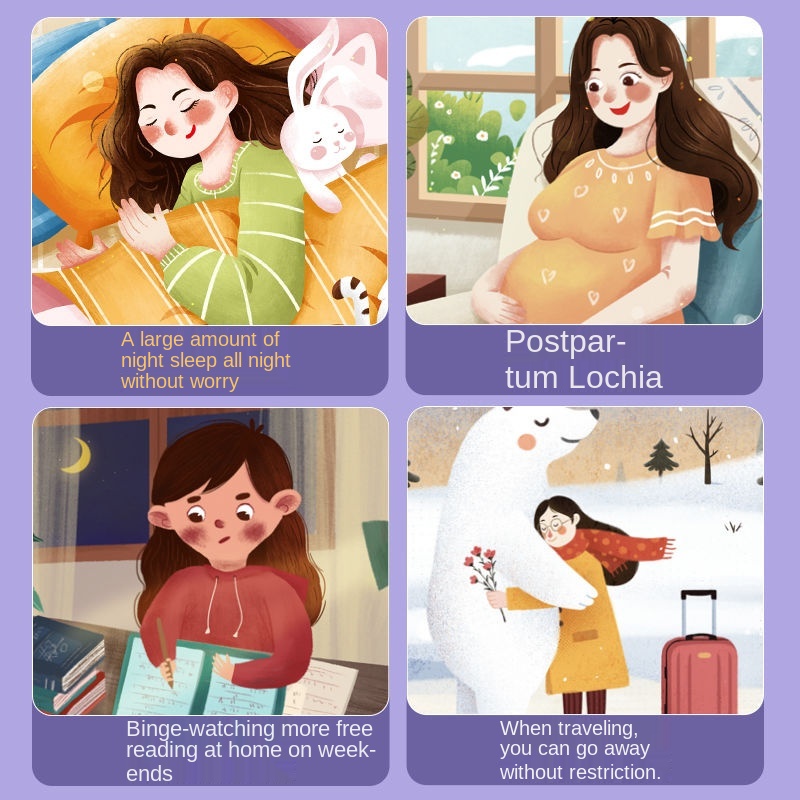 Bộ 2~30 Miếng Đệm Vệ Sinh / Quần Lót Vệ Sinh Cá Nhân Cỡ M-XL Dùng Trong Đêm