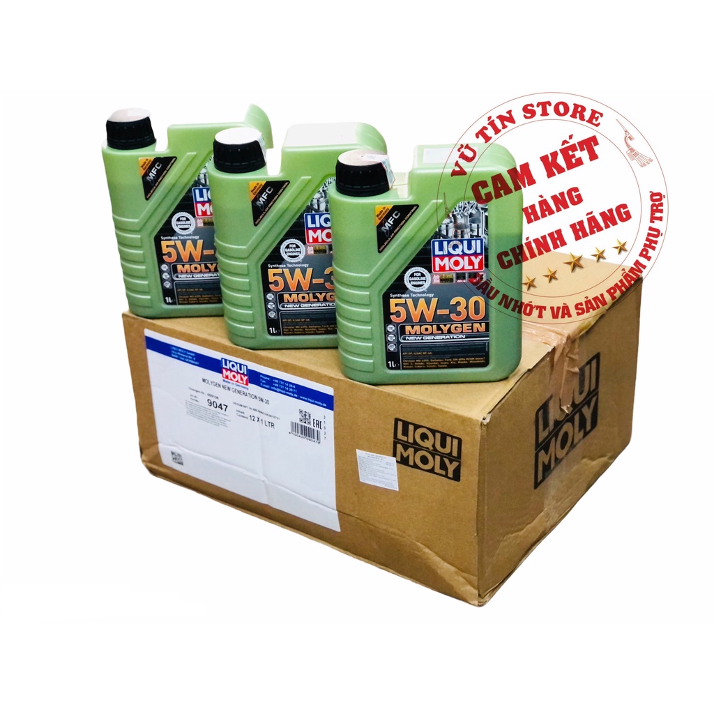 Thùng Dầu Nhớt Động Cơ MOLYGEN NEW GENERATION 5W30 - 9047 (12x1L)