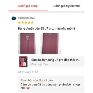Bao da samsung J7 pro dẻo thời trang