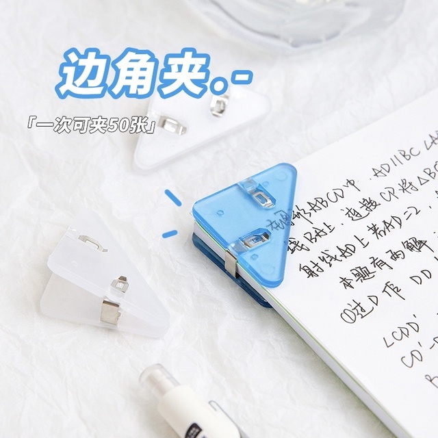 Mới Set 10 Kẹp Giấy Ghi Chú Hình Tam Giác Nhiều Màu Trong Suốt Sắp Xếp Gọn Gàng Cho Văn Phòng / Trường Học