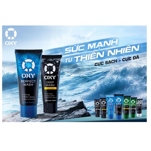 Sữa rửa mặt có hạt sạch sâu OXY Deep Wash (Scrub) 100g