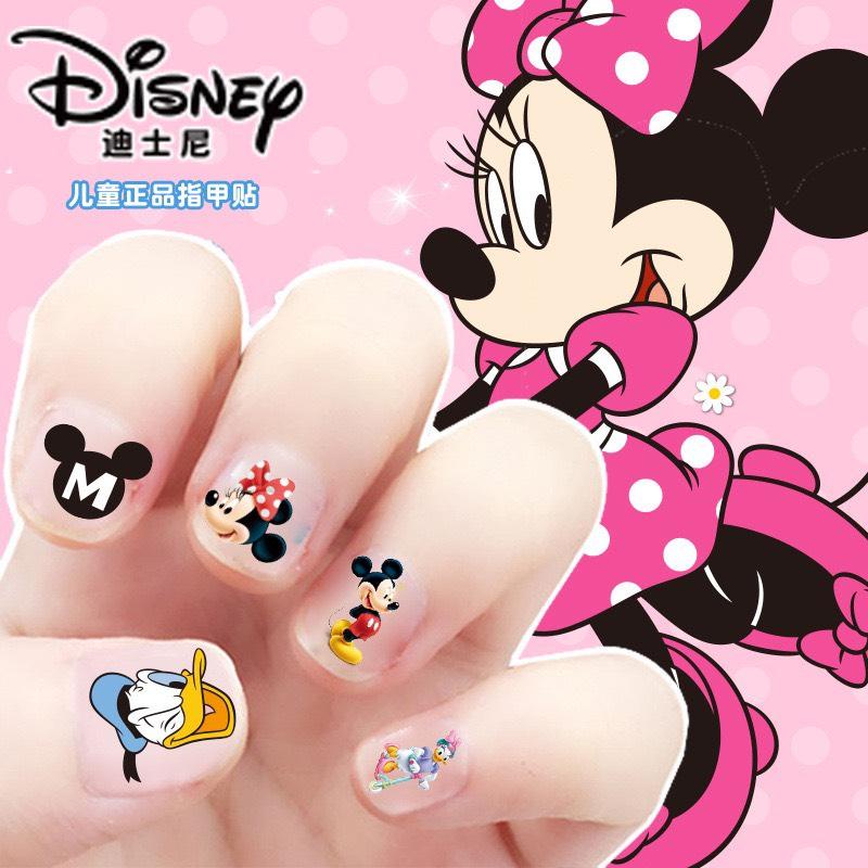 Set Miếng Dán Nhãn Dán Móng Tay 3D Hoạ Tiết Công Chúa DISNEY CHÍNH HÃNG Cho Bé Yêu, Sticker Dán Móng tay Cho Bé Gái