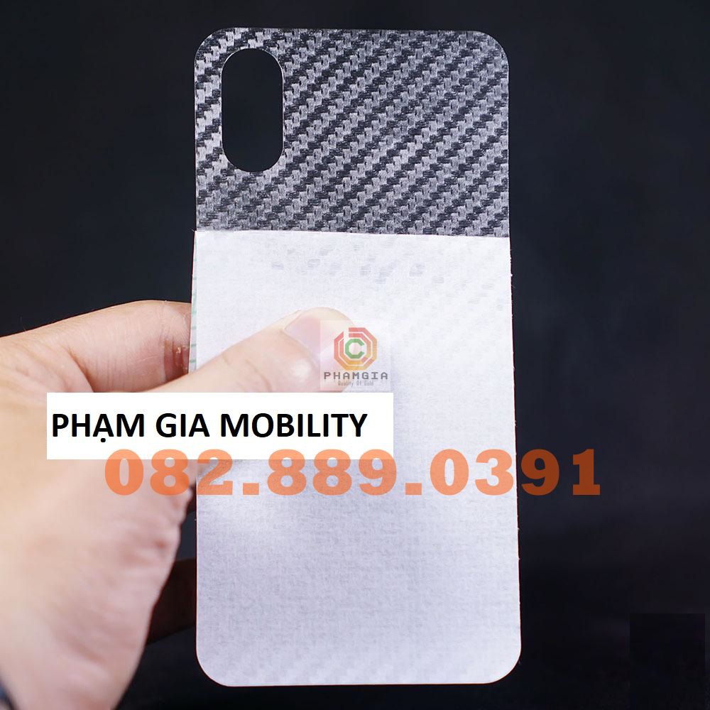 Miếng dán mặt lưng skin carbon Xiaomi 8/8 SE/8 Pro/8 Lite