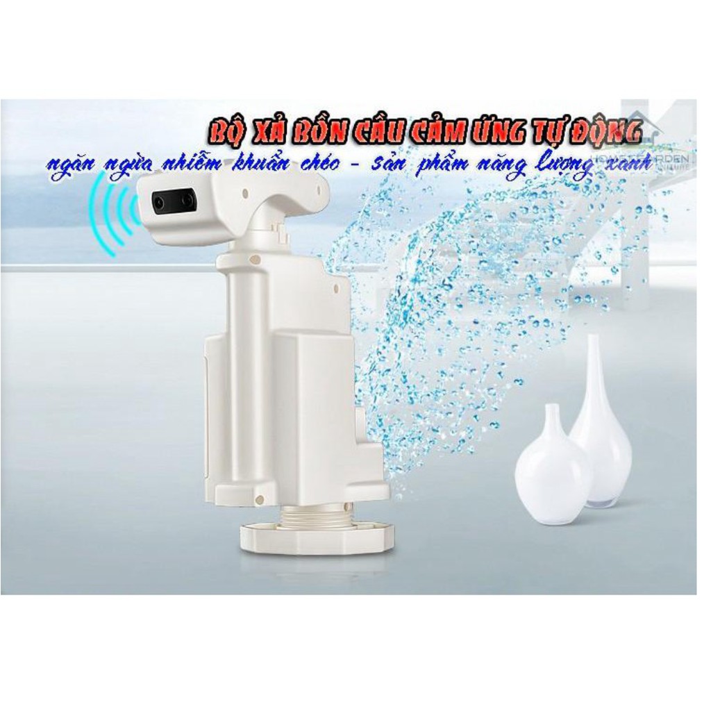 NÚT XẢ BỒN CẦU CẢM ỨNG TỰ ĐỘNG 