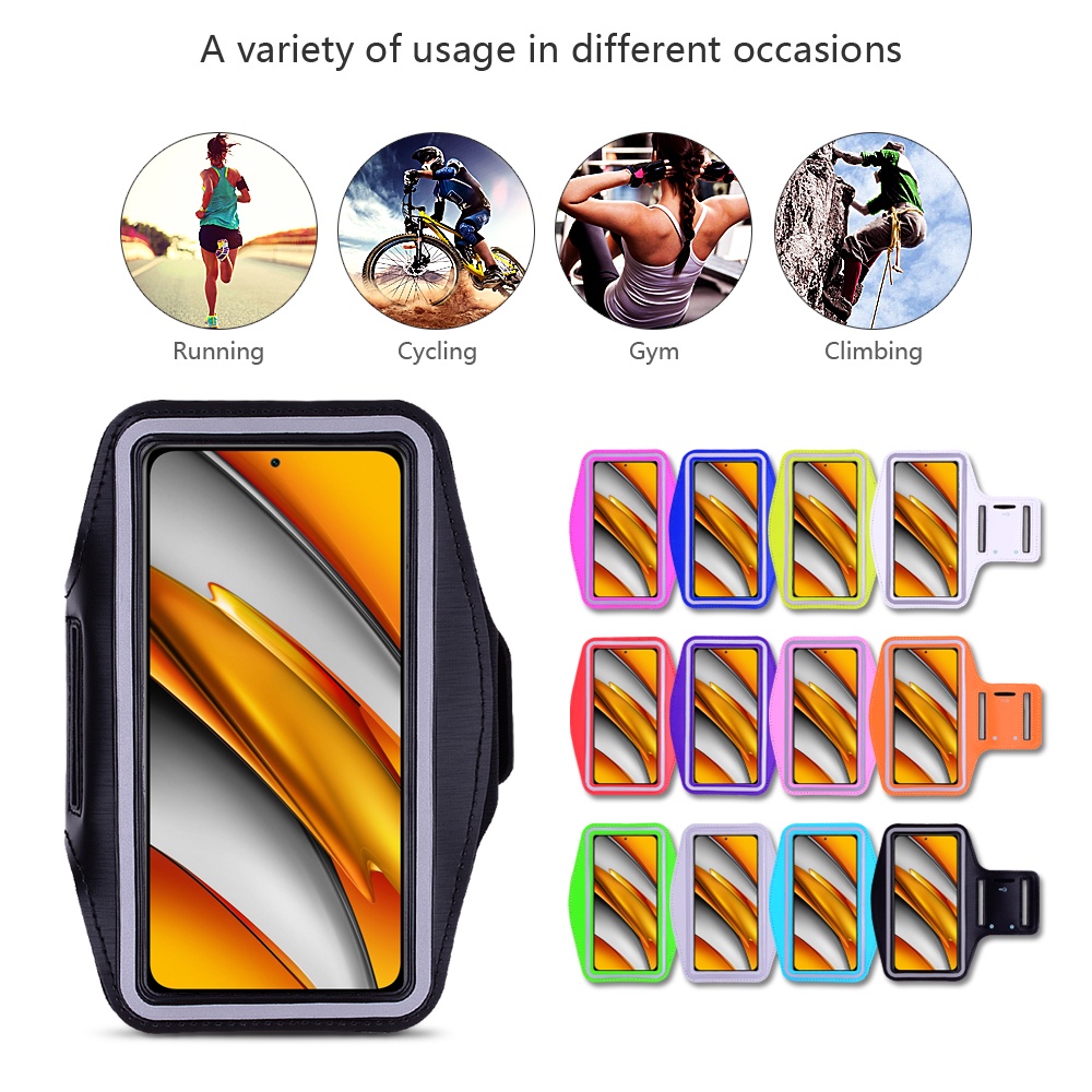 Ốp Điện Thoại Đeo Cánh Tay Tập Thể Thao Cho Xiaomi Poco Phone Pocophone F1 F2 Pro F3 F4 GT
