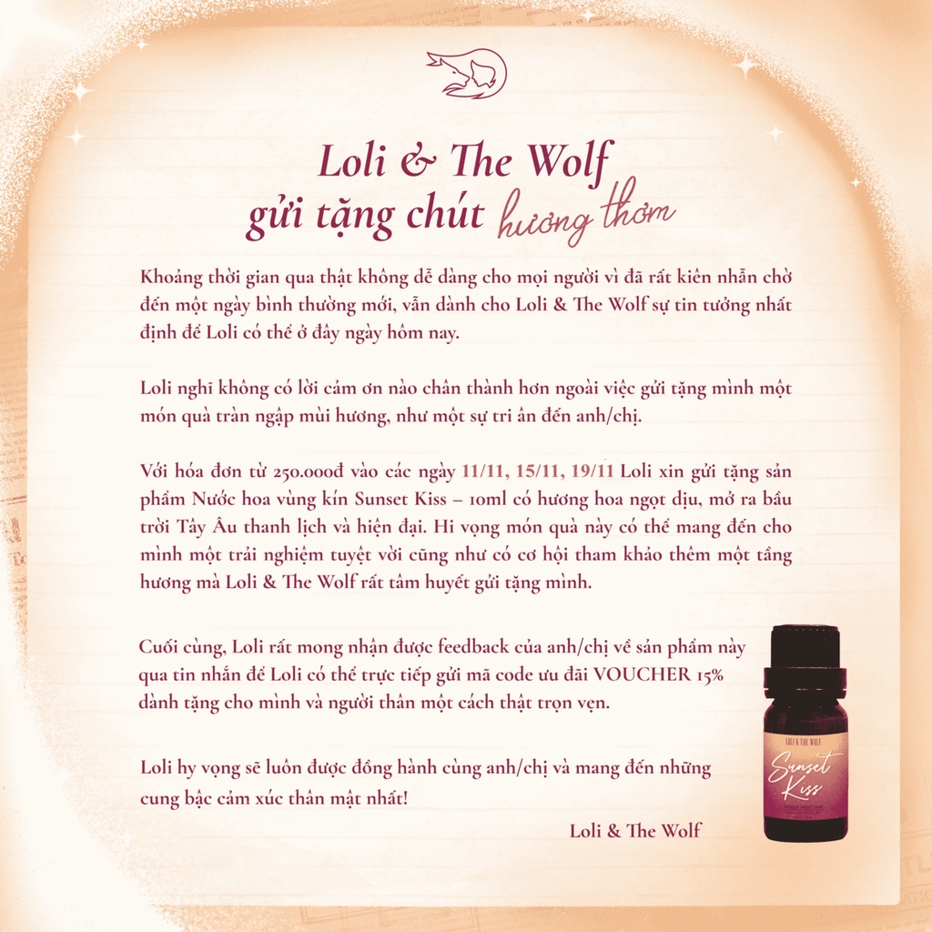 Dung dịch vệ sinh phụ nữ Loli The Wolf mùi dứa thành phần tự nhiên chai 100ml