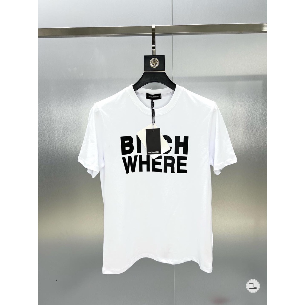 Áo thun nam Bitch Where cổ tròn mát mẻ - 3 màu mẫu mới nhất 2022 - in hai mặt áo