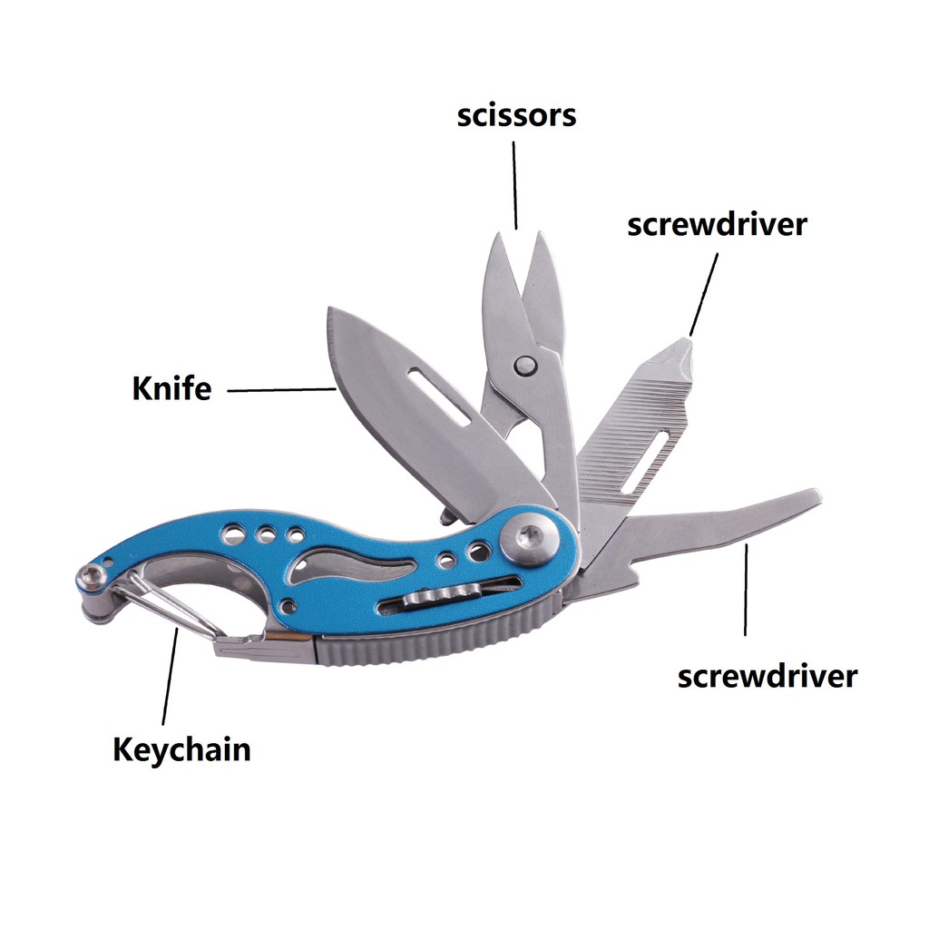 [ EDC 04 ] Dụng cụ đa năng 5 trong 1 ( mầu xanh )