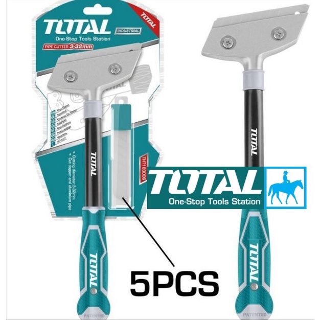 Dụng cụ cây sủi vệ sinh Sủi lưỡi sao kèm 6 lưỡi dao 30cm Total THT183006